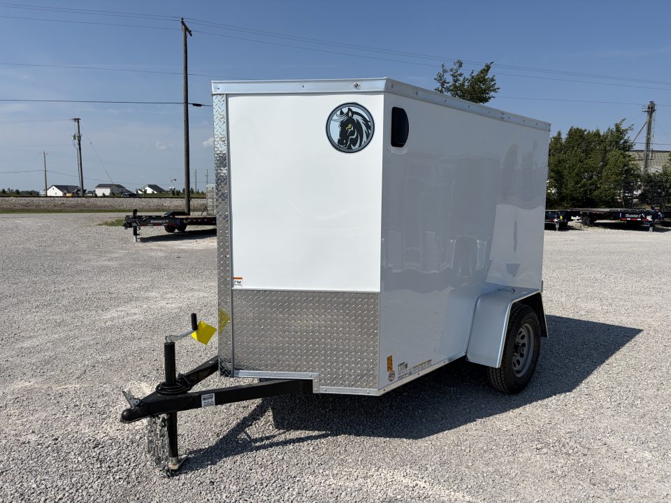New 2027 Darkhorse Cargo DHW5X8SA30 (5' x 8') 2.9K V-Nose Cargo / Enclosed Trailer