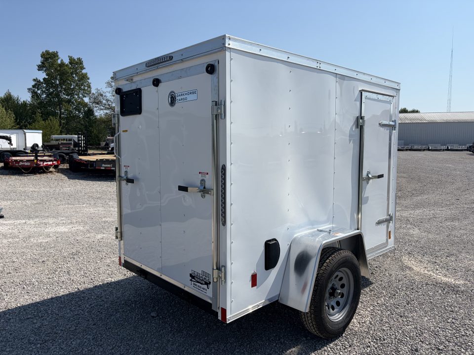 New 2027 Darkhorse Cargo DHW5X8SA30 (5' x 8') 2.9K V-Nose Cargo / Enclosed Trailer