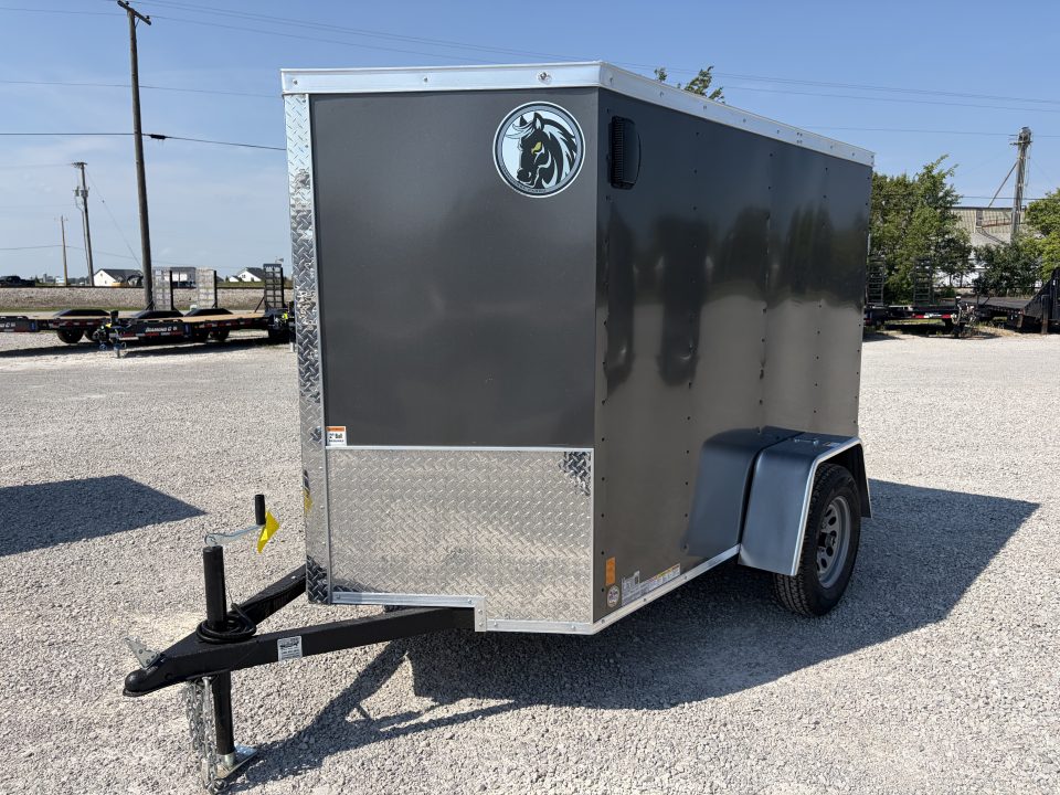 New 2027 Darkhorse Cargo DHW5X8SA30 (5' x 8') 2.9K V-Nose Cargo / Enclosed Trailer