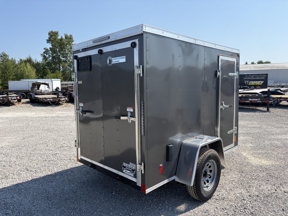 New 2027 Darkhorse Cargo DHW5X8SA30 (5' x 8') 2.9K V-Nose Cargo / Enclosed Trailer