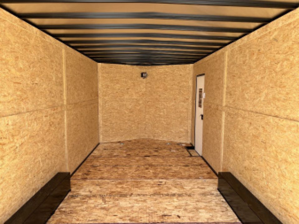 New NEW 2027 AERO 8.5x20 +2’V, 7’ TALL, WHITE Interior, BLACKOUT  EDITION- QUALITY Enclosed Car Hauler Trailer