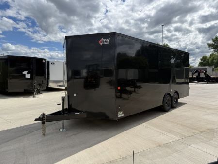 New NEW 2027 AERO 8.5x20 +2’V, 7’ TALL, WHITE Interior, BLACKOUT  EDITION- QUALITY Enclosed Car Hauler Trailer