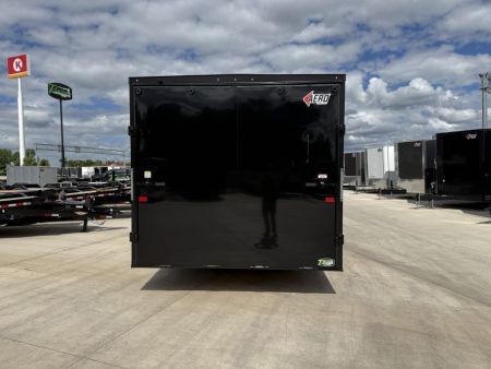 New NEW 2027 AERO 8.5x20 +2’V, 7’ TALL, WHITE Interior, BLACKOUT  EDITION- QUALITY Enclosed Car Hauler Trailer