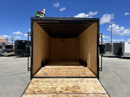 New NEW 2027 AERO 8.5x20 +2’V, 7’ TALL, WHITE Interior, BLACKOUT  EDITION- QUALITY Enclosed Car Hauler Trailer