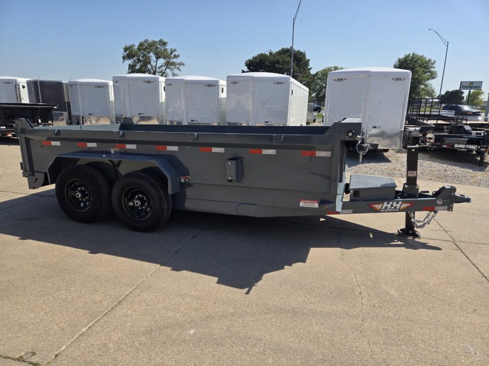 New 2027 H&H Trailers 83x14 Industrial 14K Scissor Dump Trailer