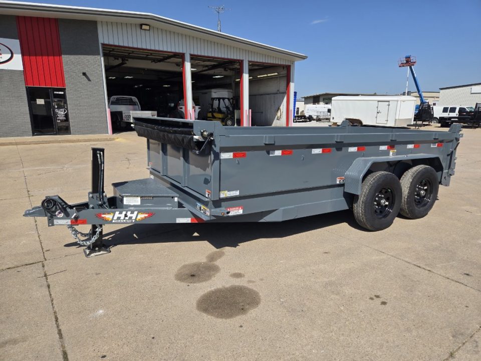New 2027 H&H Trailers 83x14 Industrial 14K Scissor Dump Trailer