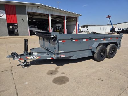 New 2027 H&H Trailers 83x14 Industrial 14K Scissor Dump Trailer