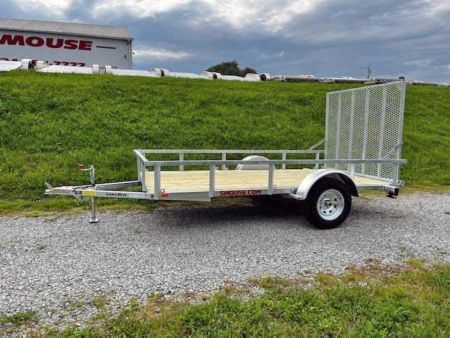 New 2027 Load Rite 6'8" x 12 ALL GALVANIZED Utility w/ Spring Assist Gate