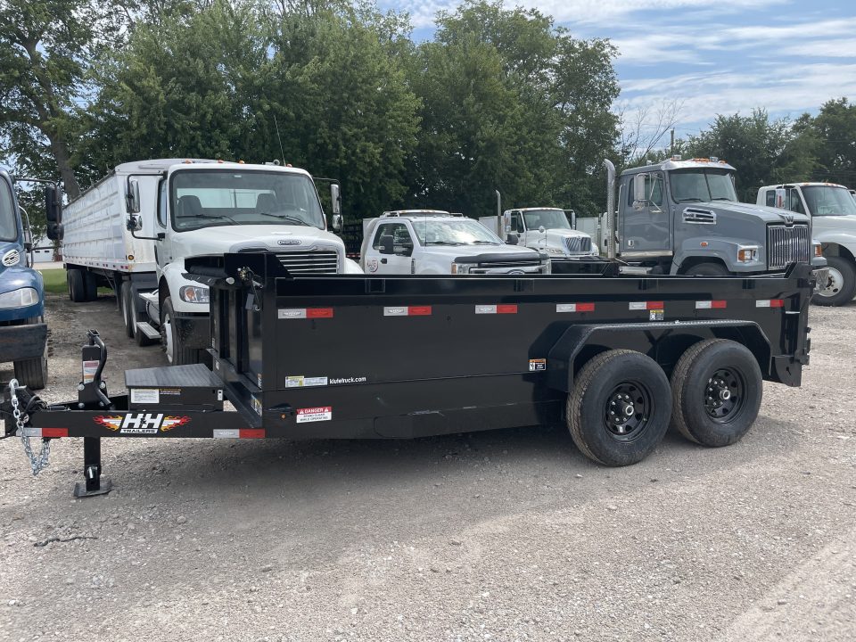 New 2027 H&H Trailers 83x14 Industrial 14K Scissor Dump Trailer