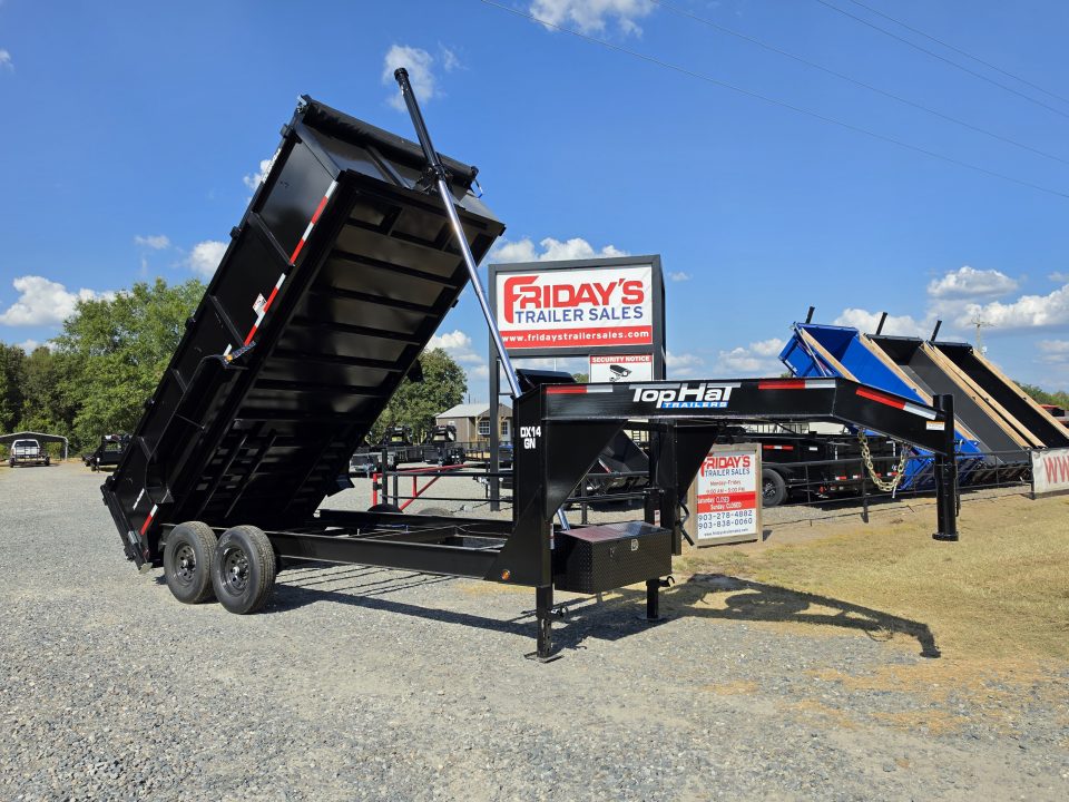 New 2027 Top Hat Trailers DX14 16' x 83" Gooseneck Dump Trailer Dump Trailer