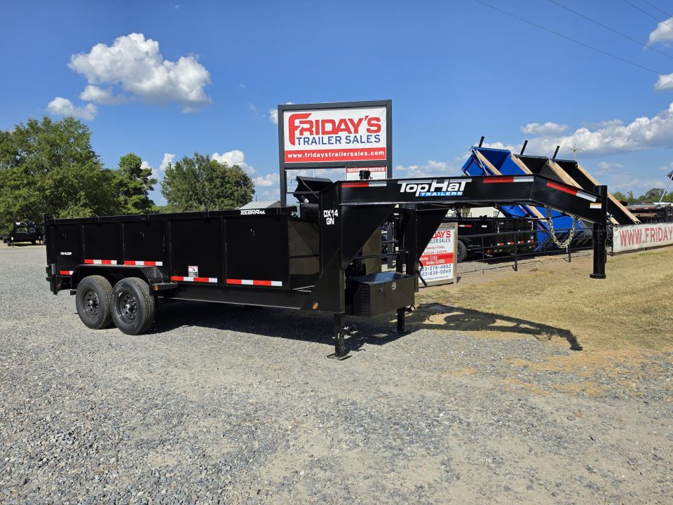 New 2027 Top Hat Trailers DX14 16' x 83" Gooseneck Dump Trailer Dump Trailer