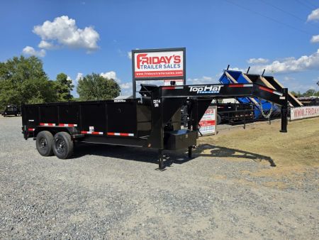 New 2027 Top Hat Trailers DX14 16' x 83" Gooseneck Dump Trailer Dump Trailer