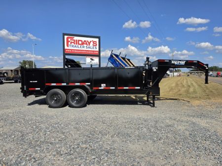 New 2027 Top Hat Trailers DX14 16' x 83" Gooseneck Dump Trailer Dump Trailer