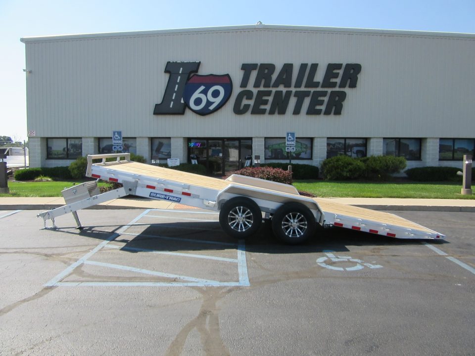 New 2026 Sure-Trac 7 x 20 ST-PTA8220-100 Aluminum Power Tilt Trailer 10K