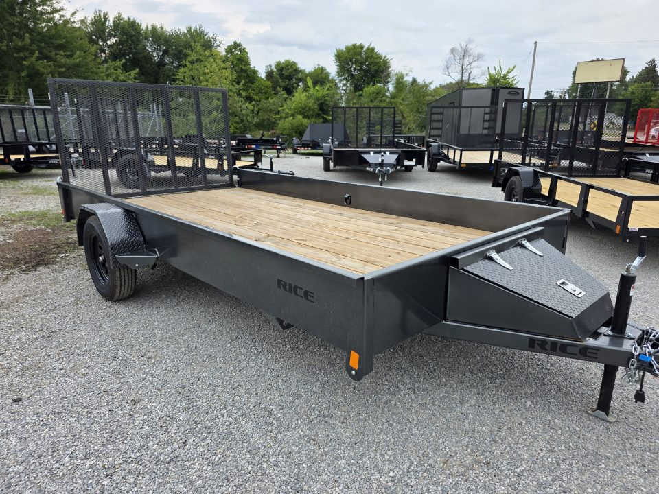New 2026 Rice Trailers 82X14 6'10X14 SXS QUAD ATV UTV GOLF CART MOWER Utility Trailer 82 X 14