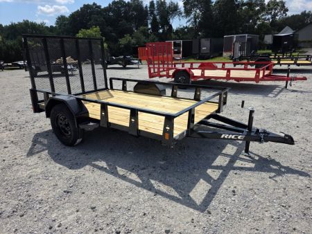 New 2026 Rice Trailers 76X10 6'4X10 SXS QUAD ATV UTV GOLF CART MOWER Utility Trailer