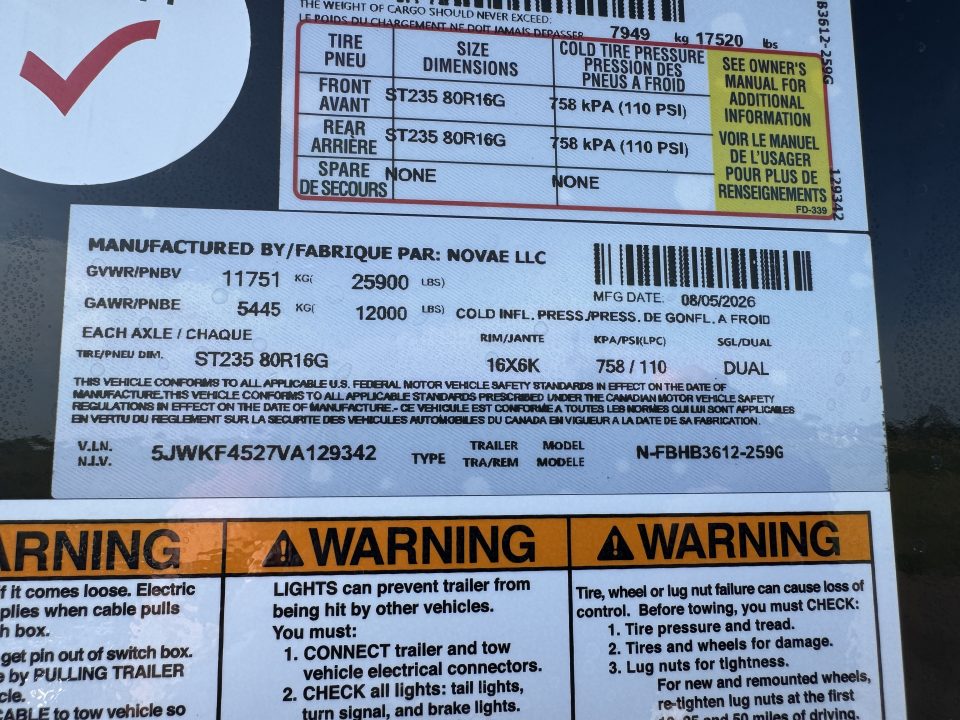 New 2027 Midsota FBHB3612-259G Flatbed Trailer