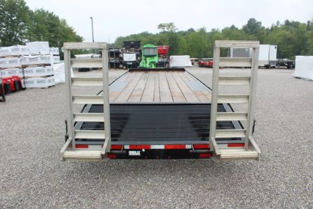 Used 2025 Moritz 8' 6" x 22' + 4' Deckover Flatbed w/ Beavertail - Aluminum Ramps - 16,000# GVW