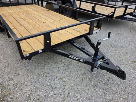 New 2026 Rice Trailers 76X14 6'4X14 SXS QUAD ATV UTV GOLF CART MOWER Utility Trailer