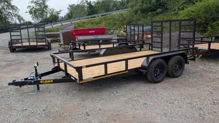 New 2027 CAM Superline 7x14 Tandem Utility Trailer w/ Spring Assist Gate