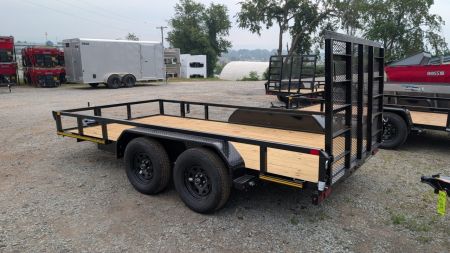 New 2027 CAM Superline 7x14 Tandem Utility Trailer w/ Spring Assist Gate