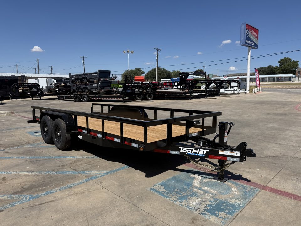 New 2026 Top Hat Trailers HT14-18X83-14E-F Equipment Trailer