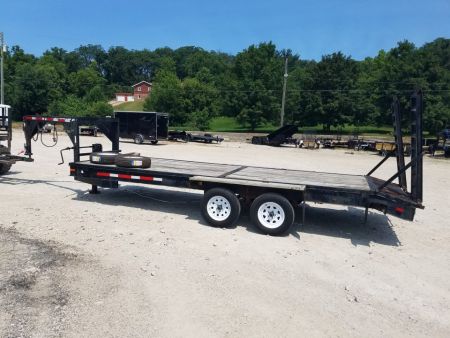 Used 2009 Homemade 77x20 Gooseneck 7K Car Hauler
