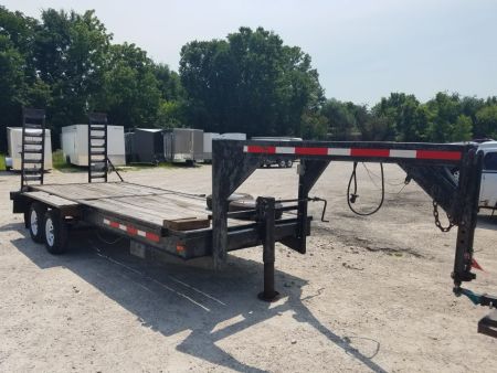 Used 2009 Homemade 77x20 Gooseneck 7K Car Hauler