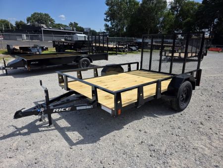 New 2026 Rice Trailers 82X10 6'10X10 SXS QUAD ATV UTV GOLF CART MOWER Utility Trailer