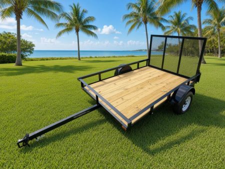 New 2026 5x8 with Mesh Gate and GVWR 1999 Utility Trailer