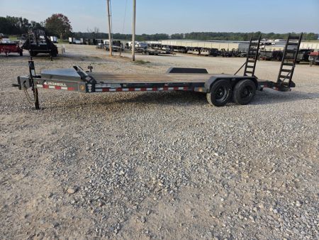 Used 2022 Iron Bull 83X22 TANDEM EQUIPMENT HAULER W/8K AXLES SELF CLEAN DOVE & STANDUP RAMPS