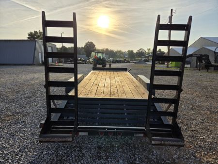Used 2022 Iron Bull 83X22 TANDEM EQUIPMENT HAULER W/8K AXLES SELF CLEAN DOVE & STANDUP RAMPS