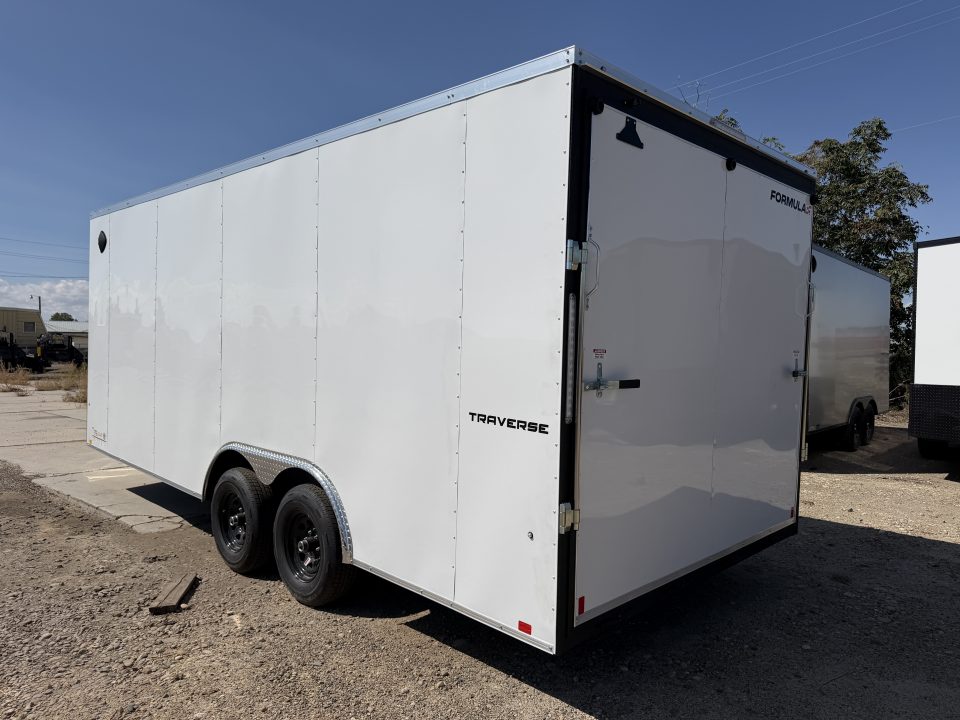 New 2027 Formula Trailers 8.5X20 TRAVERSE FLAT TOP VNOSE ENCLOSED CAR HAULER