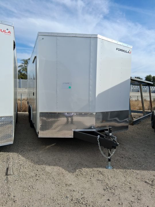 New 2027 Formula Trailers 8.5X18 TRAVERSE FLAT TOP VNOSE ENCLOSED CAR HAULER W/RAMP