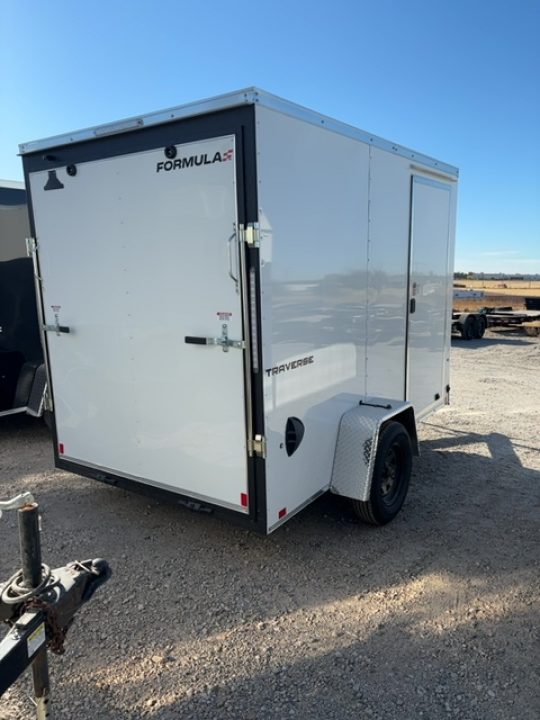 New 2027 Formula Trailers 6X10 TRAVERSE FLAT TOP VNOSE W/RAMP