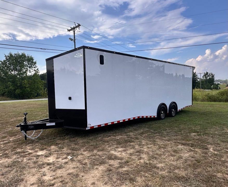 New 2027 Rock Solid Cargo 8.5x28 Race Trailer -7'6" Finished Interior-7000LB Spread Torsion-RECESSED E-TRACK-Car/Race Trailer
