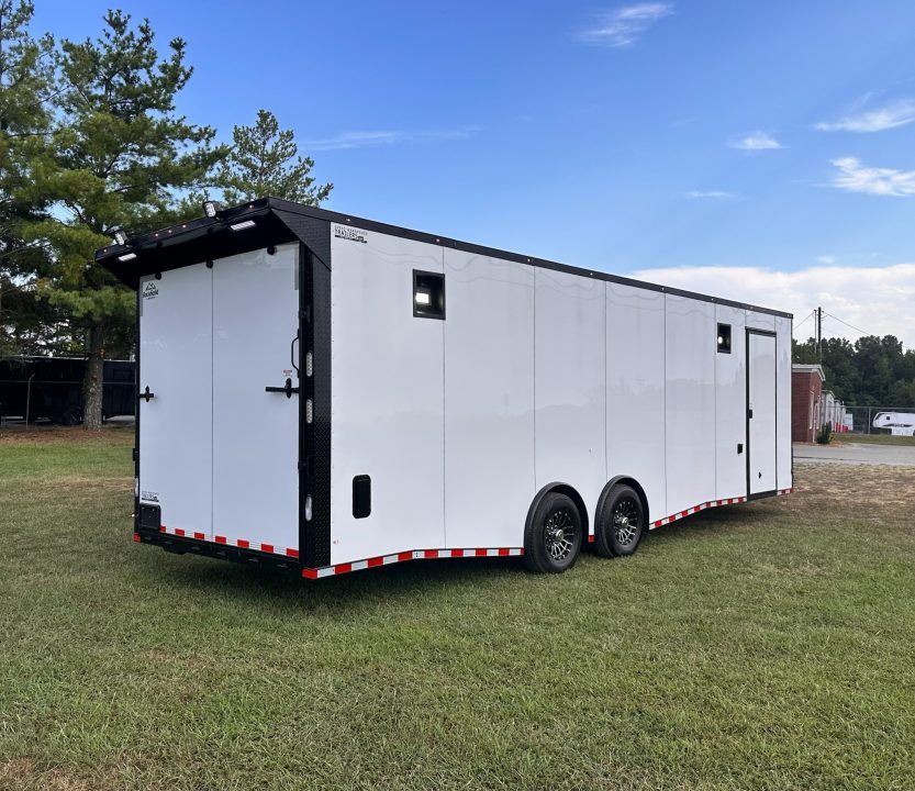 New 2027 Rock Solid Cargo 8.5x28 Race Trailer -7'6" Finished Interior-7000LB Spread Torsion-RECESSED E-TRACK-Car/Race Trailer