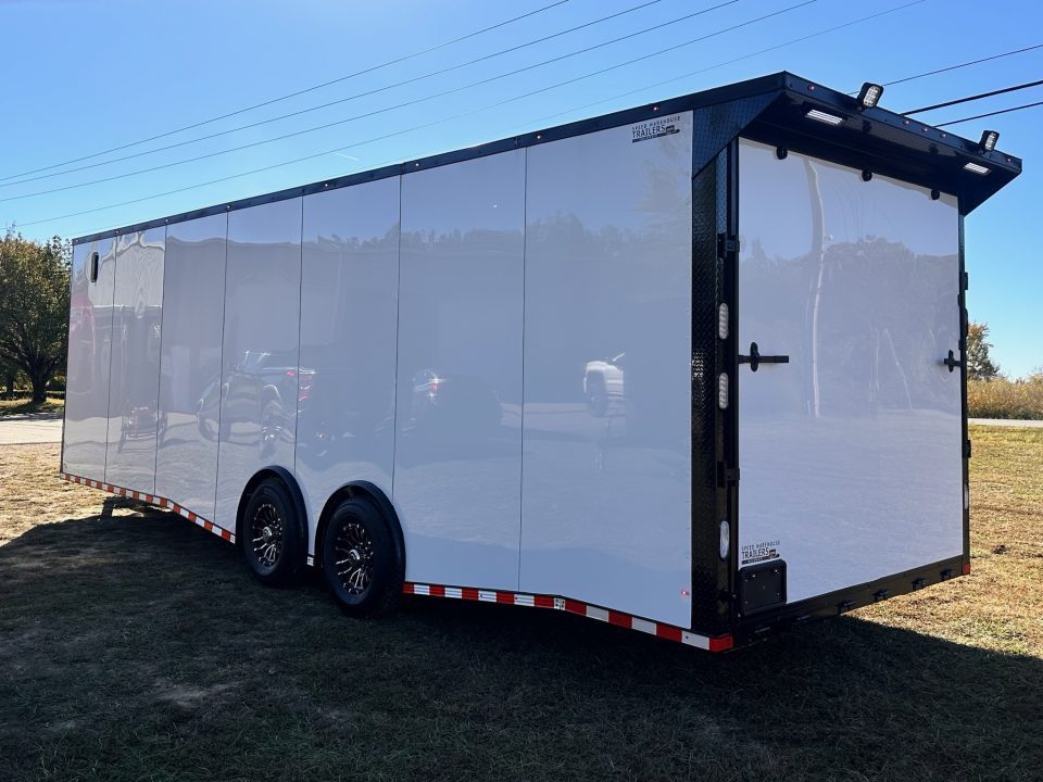 New 2027 Rock Solid Cargo 8.5x28 Race Trailer -7'6" Finished Interior-7000LB Spread Torsion-RECESSED E-TRACK-Car/Race Trailer