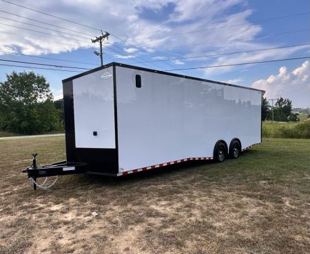 New 2027 Rock Solid Cargo 8.5x28 Race Trailer -7'6" Finished Interior-7000LB Spread Torsion-RECESSED E-TRACK-Car/Race Trailer