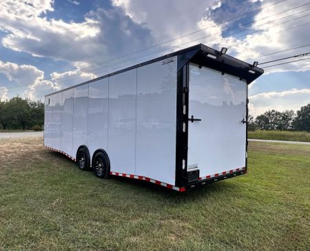 New 2027 Rock Solid Cargo 8.5x28 Race Trailer -7'6" Finished Interior-7000LB Spread Torsion-RECESSED E-TRACK-Car/Race Trailer