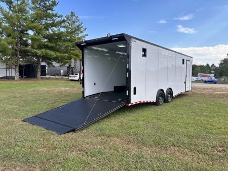 New 2027 Rock Solid Cargo 8.5x28 Race Trailer -7'6" Finished Interior-7000LB Spread Torsion-RECESSED E-TRACK-Car/Race Trailer