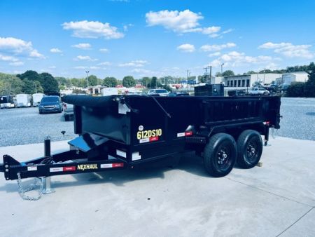New 2027 Nexhaul 6X12 HD Dump Trailer 10K w/ Combo Gate