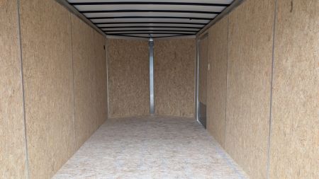 New 2027 BELMONT 7x16 V-Nose Cargo Trailer w/ Barn Doors ( POLYCOR EXTERIOR!)