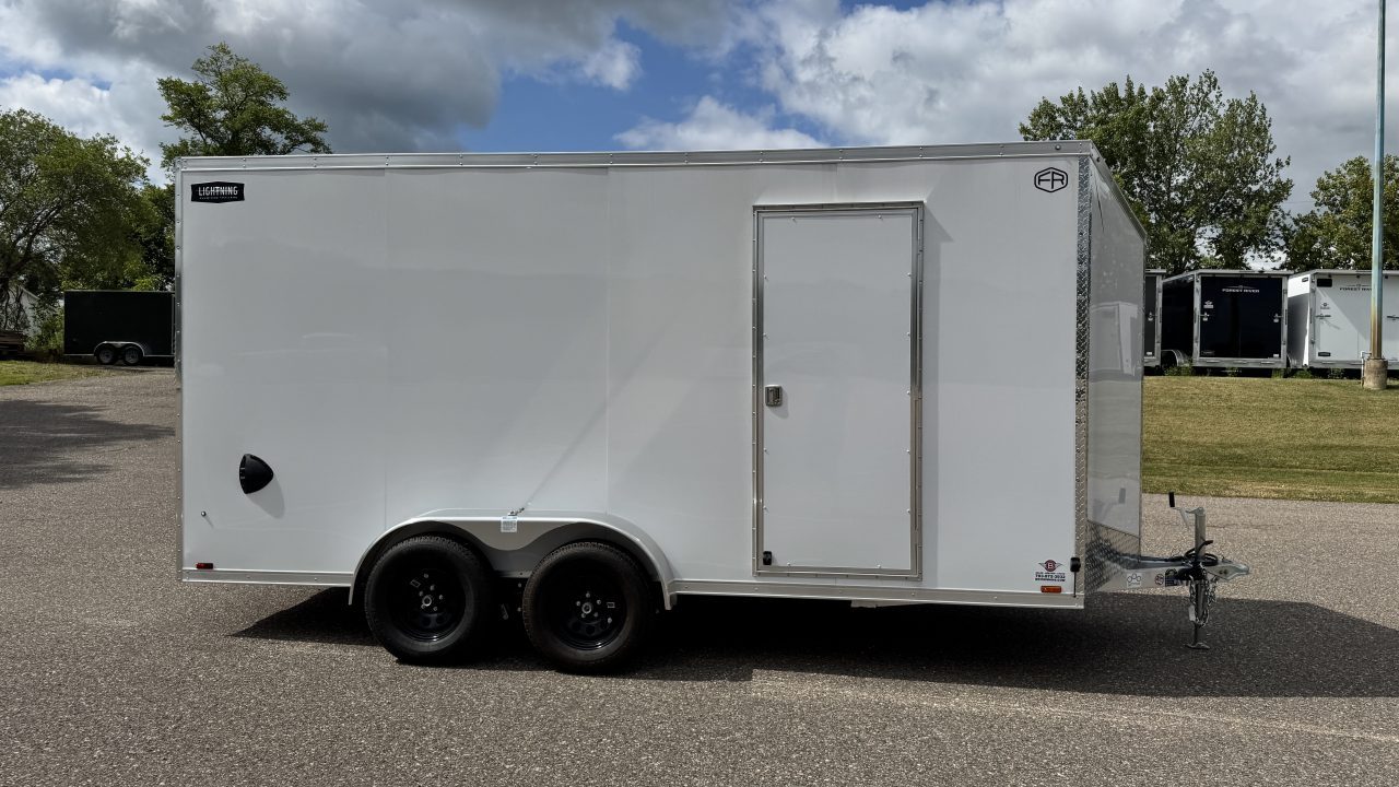 New 2027 Lightning 7X16 Trailer Cargo / Enclosed Trailer - RAMP DOOR!