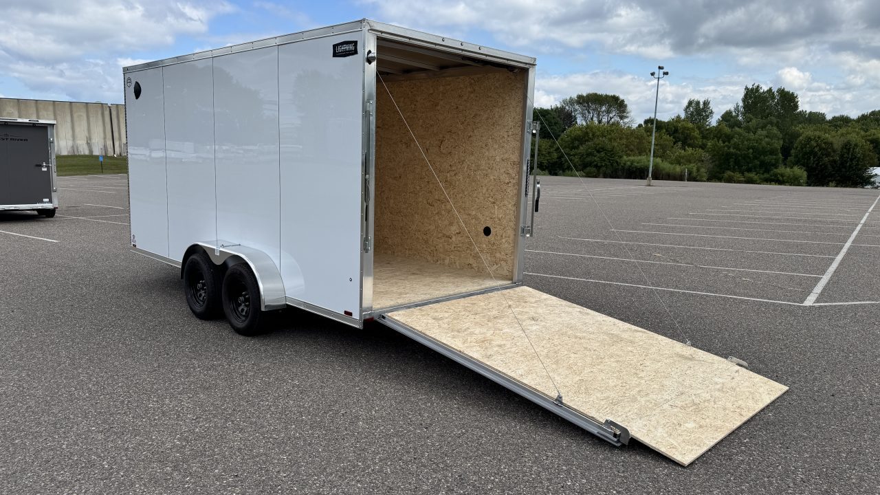 New 2027 Lightning 7X16 Trailer Cargo / Enclosed Trailer - RAMP DOOR!