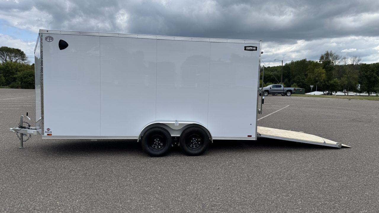 New 2027 Lightning 7X16 Trailer Cargo / Enclosed Trailer - RAMP DOOR!