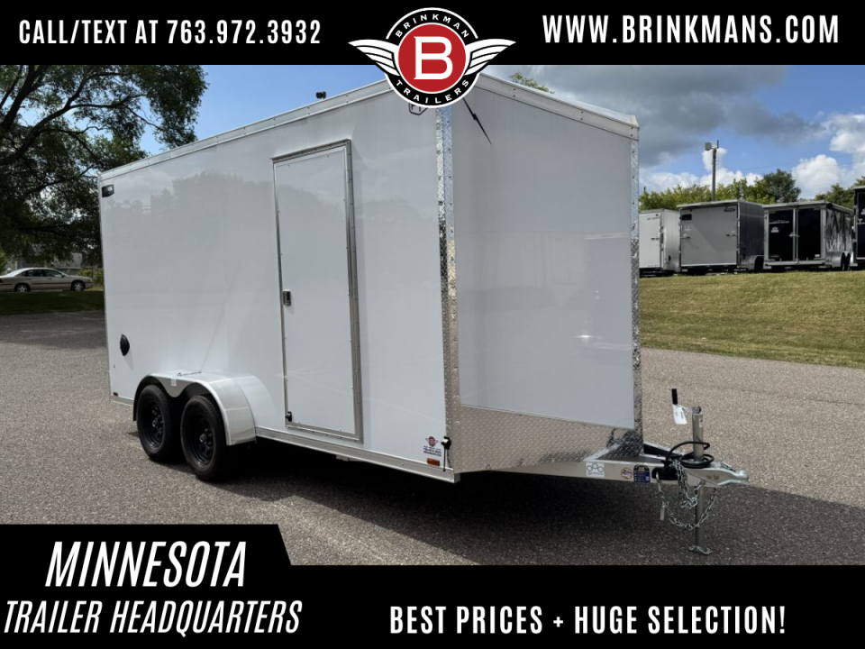 New 2027 Lightning 7X16 Trailer Cargo / Enclosed Trailer - RAMP DOOR!