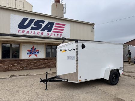 New 2027 Stealth Trailers 5X10 V-Nose W/Ramp Door Cargo / Enclosed Trailer