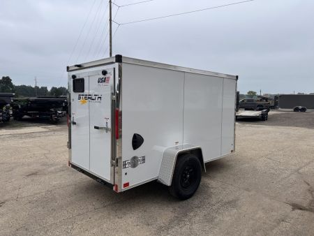 New 2027 Stealth Trailers 5X10 V-Nose W/Ramp Door Cargo / Enclosed Trailer