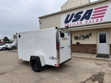New 2027 Stealth Trailers 5X10 V-Nose W/Ramp Door Cargo / Enclosed Trailer